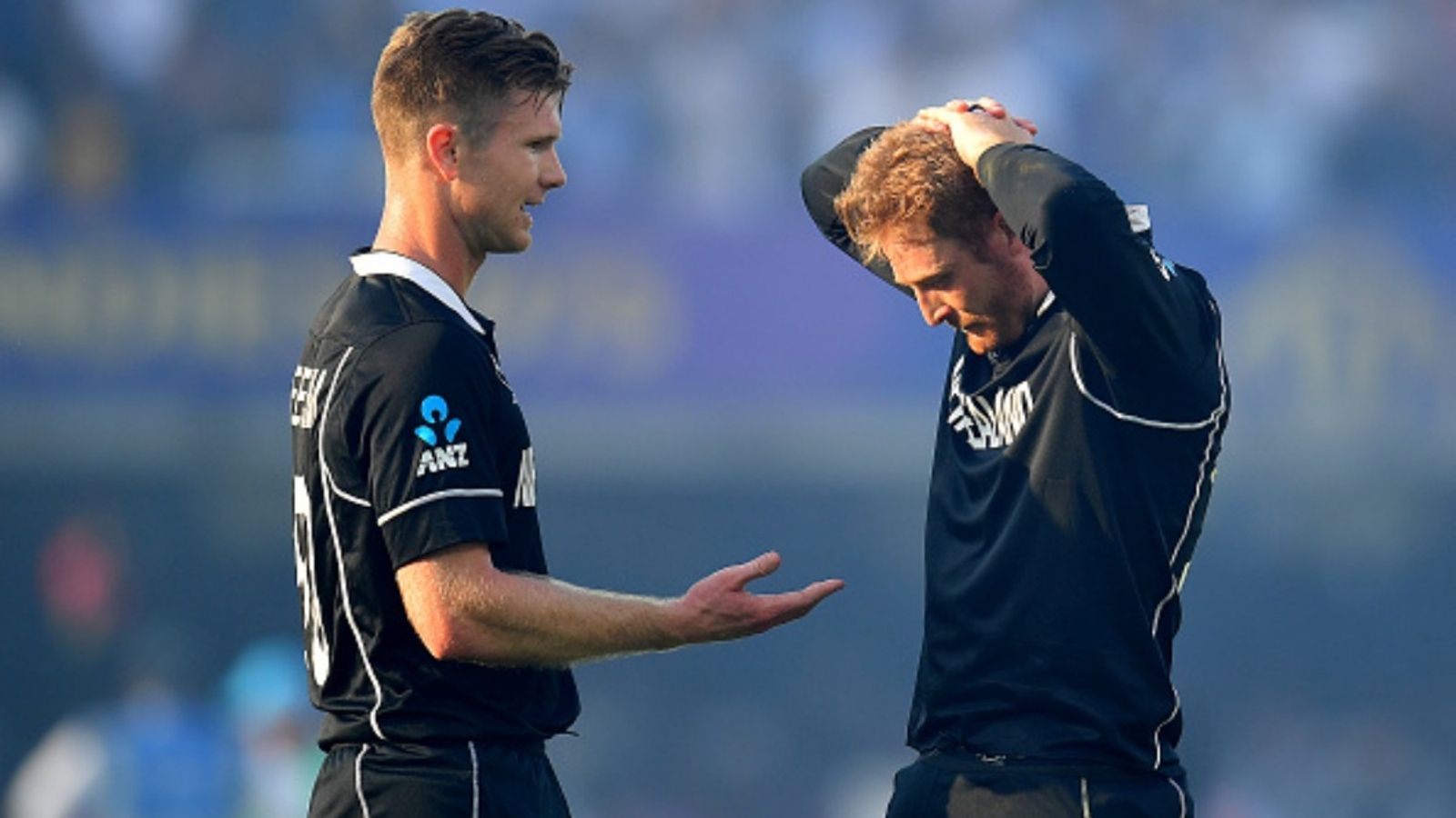 After SA vs AFG double super over, Jimmy Neesham wishes ODI World Cup 2019 wasn't decided via now-abolished boundary rule Jimmy Neesham of New Zealand and Martin Guptill react to their loss after the Final of the ICC Cricket World Cup 2019 against England at Lord's Cricket Ground on July 14, 2019 in London, England.