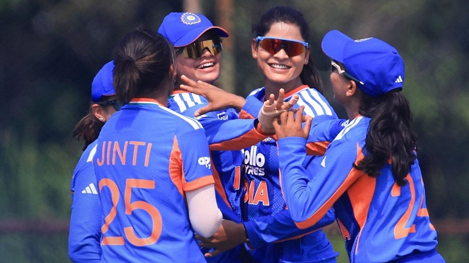 Rising Stars Women's Asia Cup: India romp over Pakistan with 8-wicket win as bowlers & half-centurion Vrinda dominate India A captain Radha Yadav celebrates a wicket against Pakistan A in Rising Stars Women's Asia Cup 2026.