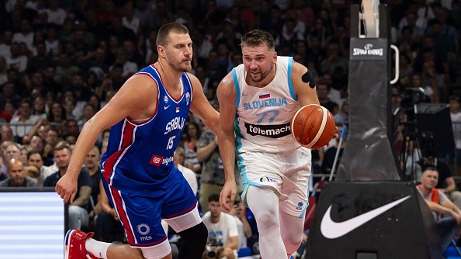 Nikola Jokic hilariously trolls Luka Doncic's weight issues, says 'look how fat you've gotten' Nikola Jokić and Luka Doncic in the frame.