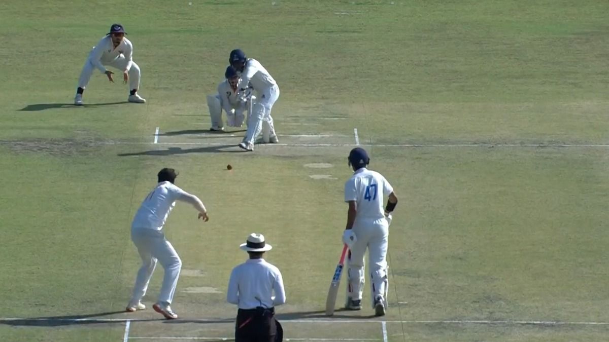 Sudip Gharami during Ranji Trophy semifinal vs Jammu & Kashmir