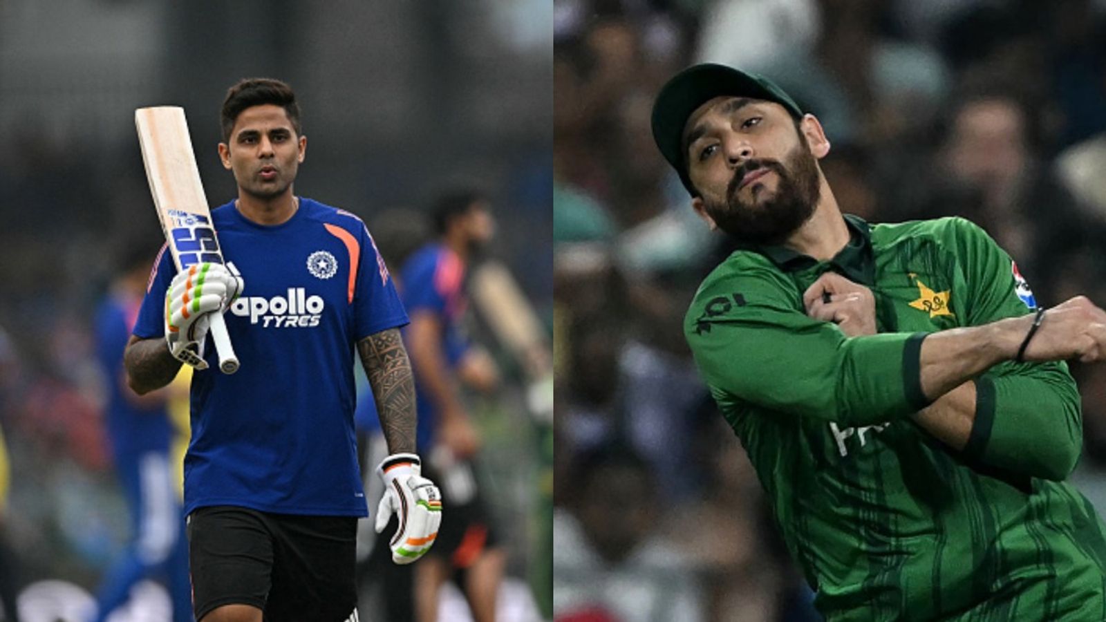 IND vs PAK, T20 World Cup: India make 2 big changes as Pakistan opt to bowl first, Know playing XIs here India's Suryakumar Yadav (L) and Pakistan's Salman Ali Agha in frame. (Getty)
