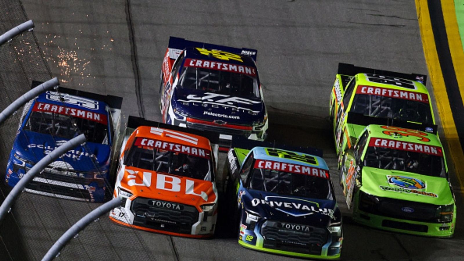 Las Vegas NASCAR track turns blue as law enforcement rallies for children’s charity NASCAR News (via Getty)