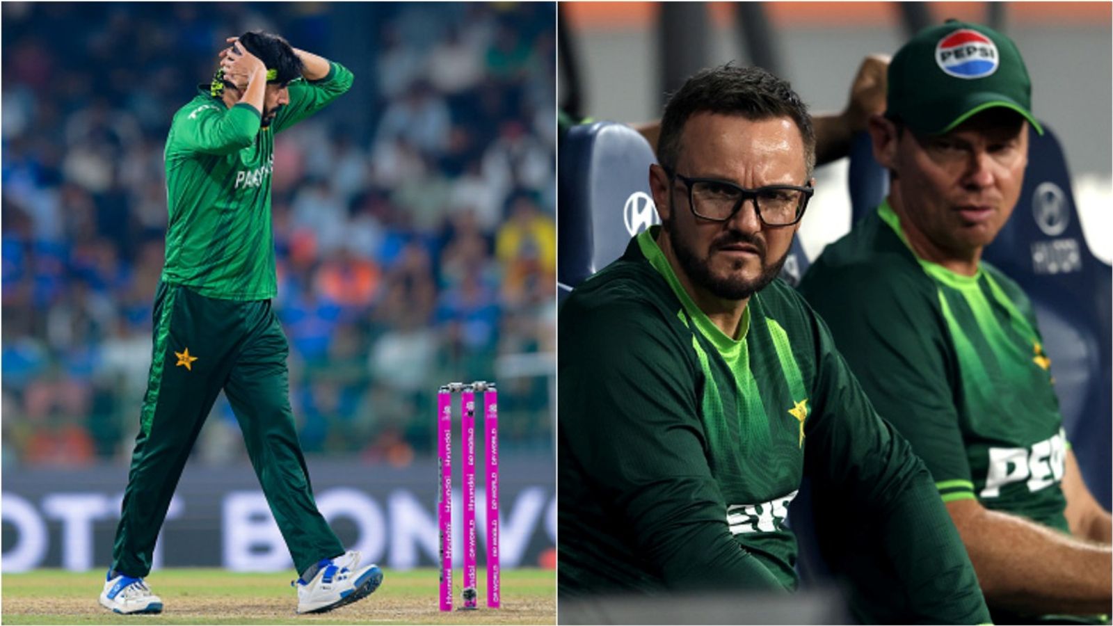 Pakistan coach defends decision to bowl first & holding back mystery spinner Usman Tariq despite big loss Pakistan spinner Usman Tariq in action against India in T20 World Cup 2026, Head coach Mike Hesson in the dugout.