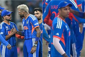 After heated chat with Pandya, Kuldeep's reaction shocks Suryakumar during post-game handshake SportsTak