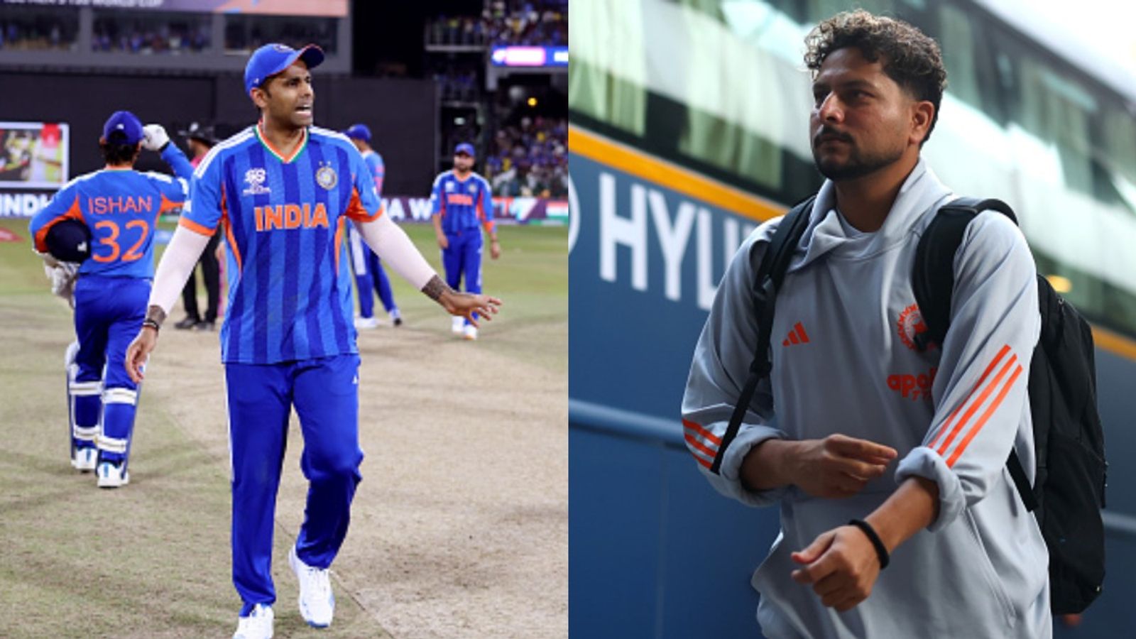 Suryakumar Yadav's 4-word post for Kuldeep Yadav goes viral after tense scenes following IND vs PAK clash India's Suryakumar Yadav (L) and Kuldeep Yadav in frame. (Getty)