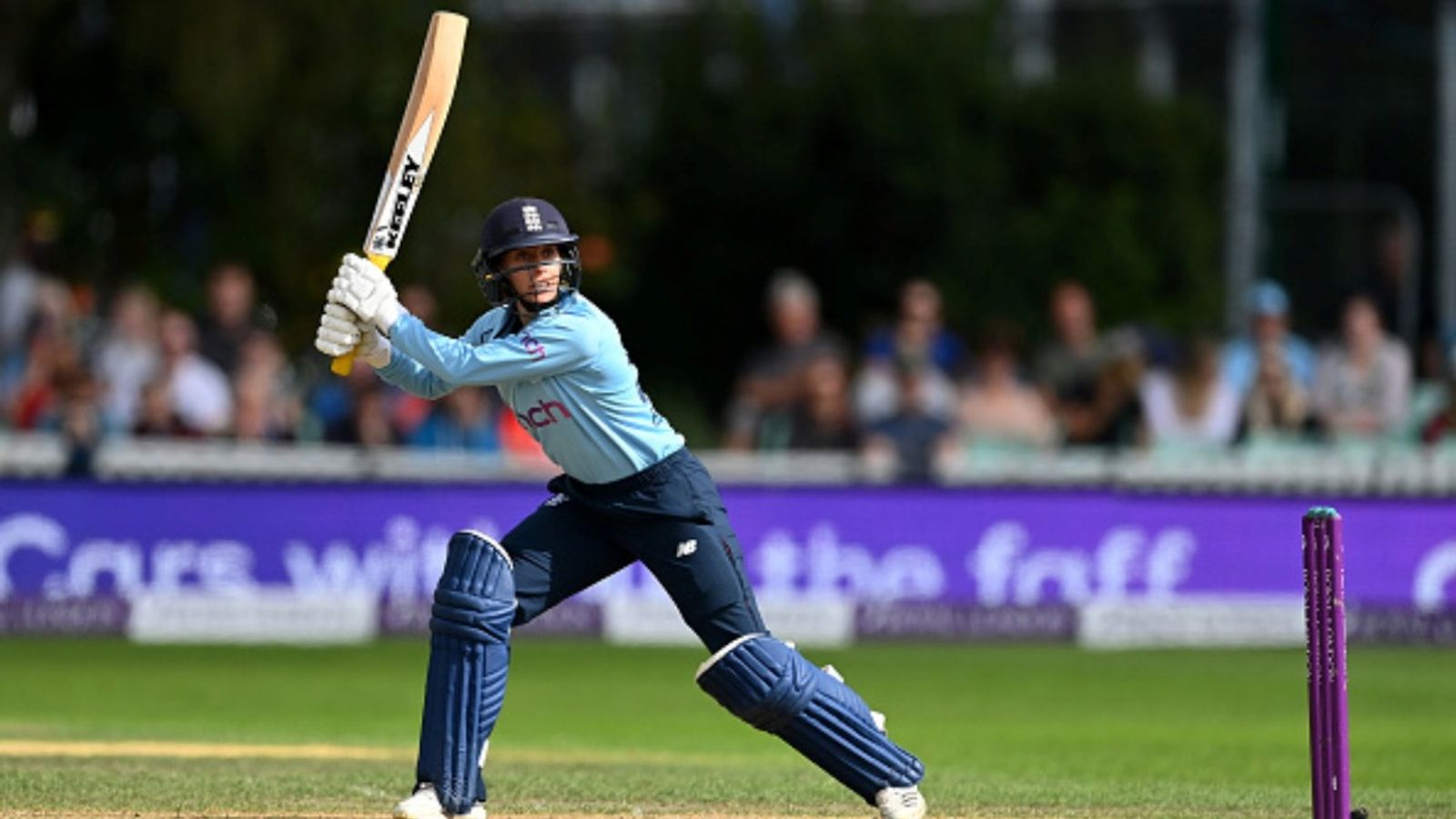 England pacer announces retirement due to back issues, says 'It is with sadness...' Tash Farrant of England bats during the 2nd ODI against New Zealand at New Road on September 19, 2021 in Worcester, England.