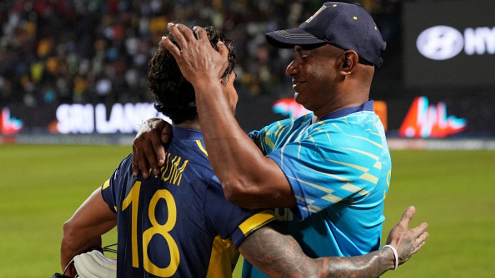 Sanath Jayasuriya credits 2 ex-India coaches for Sri Lanka's win over Australia, says 'They do whatever we want to...' Sanath Jayasuriya, Head Coach of Sri Lanka, celebrates with Pathum Nissanka after the team's victory during the ICC Men's T20 World Cup 2026 match against Australia at Pallekele Cricket Stadium on February 16, 2026 in Kandy, Sri Lanka.