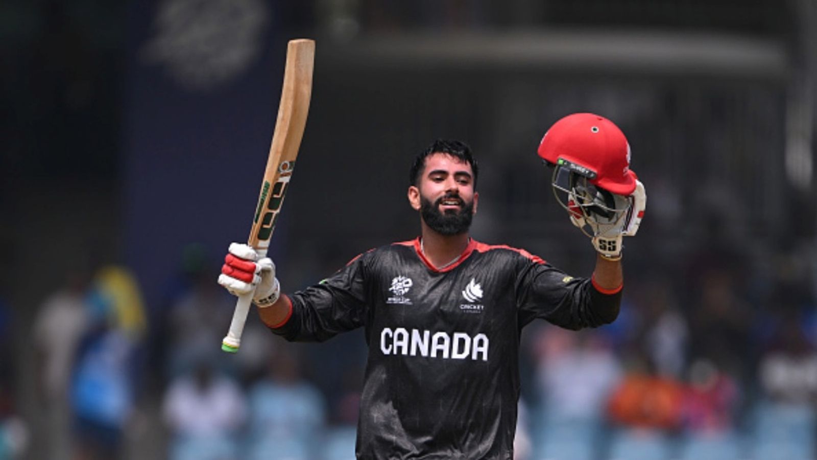 Canada’s 19-yr-old Yuvraj becomes T20 World Cup history’s youngest centurion, 1st vs New Zealand Yuvraj Samra of Canada celebrates their century during the ICC Men's T20 World Cup 2026 match against New Zealand at MA Chidambaram Stadium on February 17, 2026 in Chennai, India.