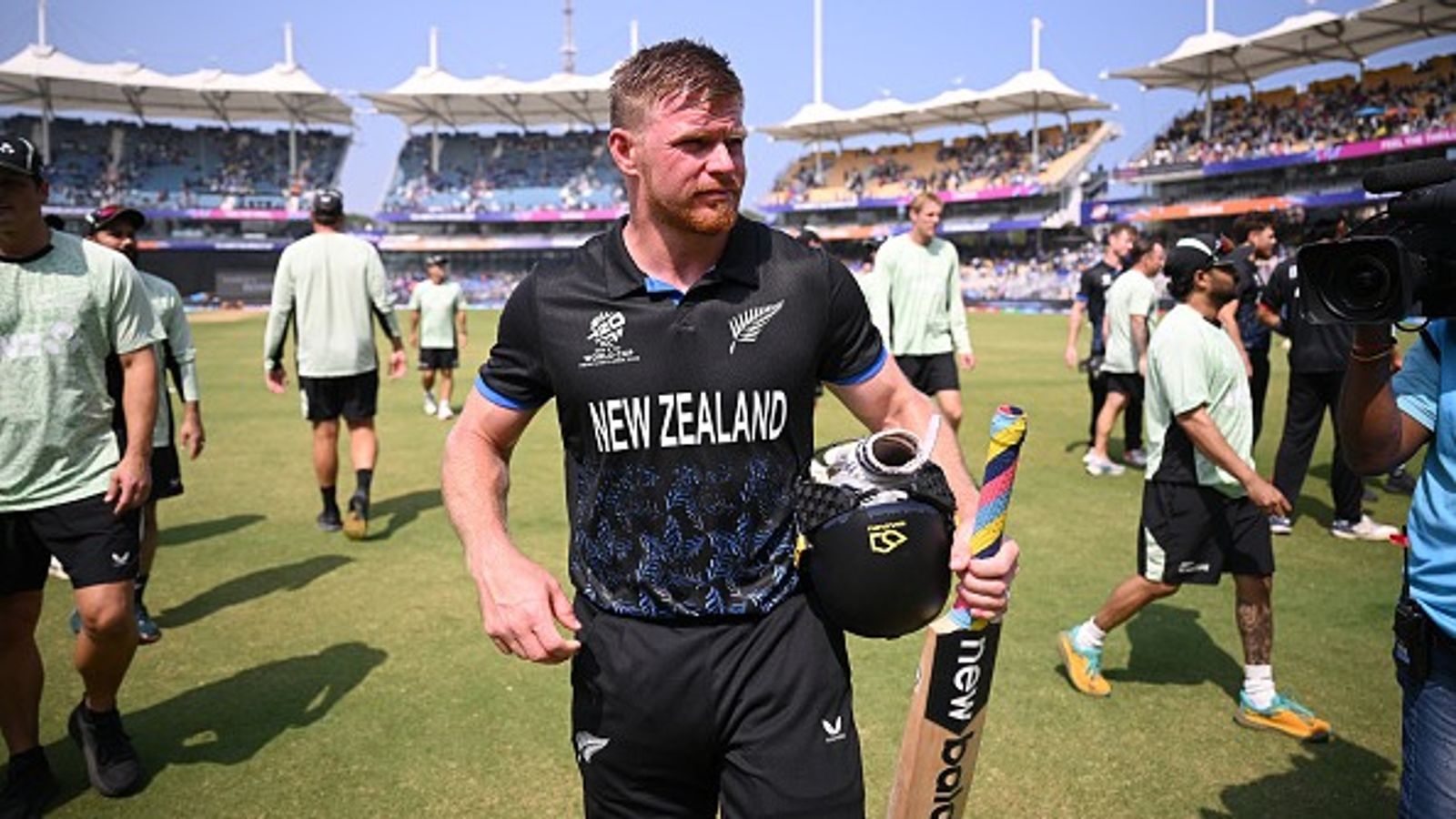 Yuvraj's 110 in vain as Phillips stormy 76 takes New Zealand into Super 8 with 8-wkt win vs Canada Glenn Phillips of New Zealand celebrates following the ICC Men's T20 World Cup 2026 match against Canada at MA Chidambaram Stadium on February 17, 2026 in Chennai, India.