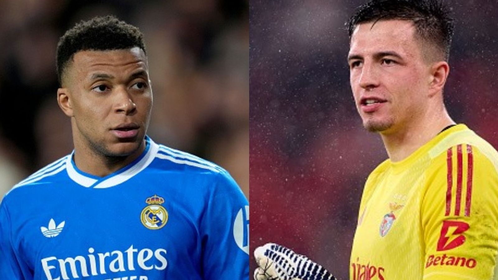 How to watch Real Madrid vs Benfica UCL clash as title favourites hopes to bounce back; schedule, live stream and more in UK, USA, India Kylian Mbappe, Anatoliy Trubin in the frame (Images via Getty)