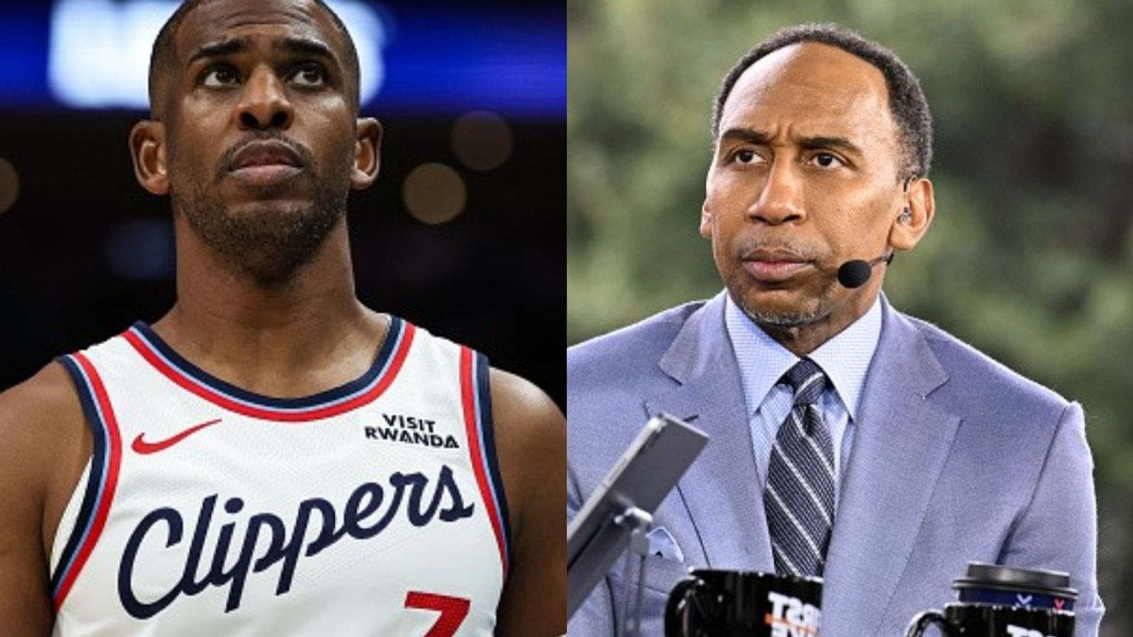 "It's disgraceful!" Stephen A. Smith slams Clippers over Chris Paul's career exit Chris Paul, Stephen A Smith in the frame (Images via Getty)
