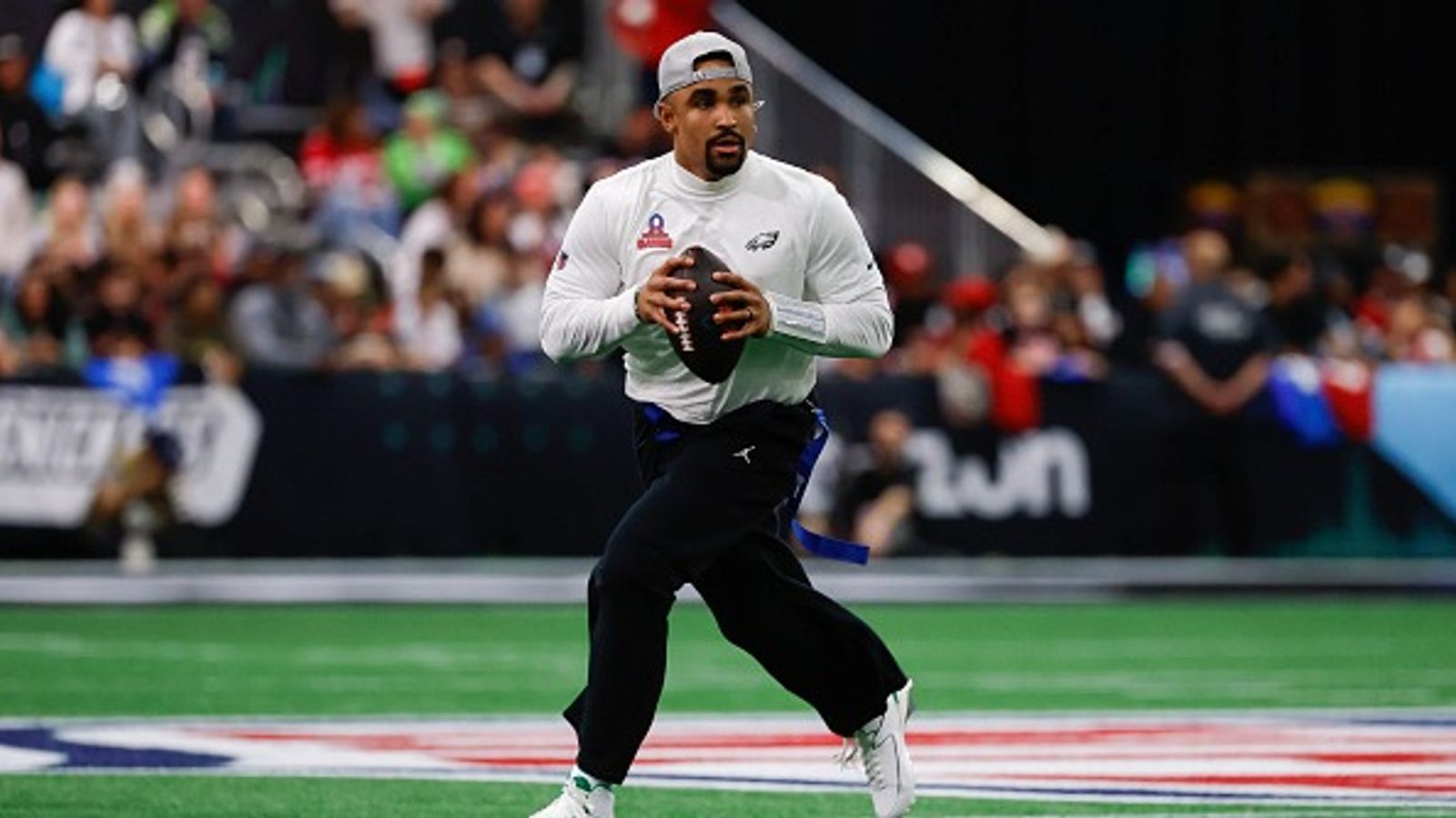 NFL analyst urges Eagles to trade Jalen Hurts before making decision on A.J. Brown's future Jalen Hurts in the frame.