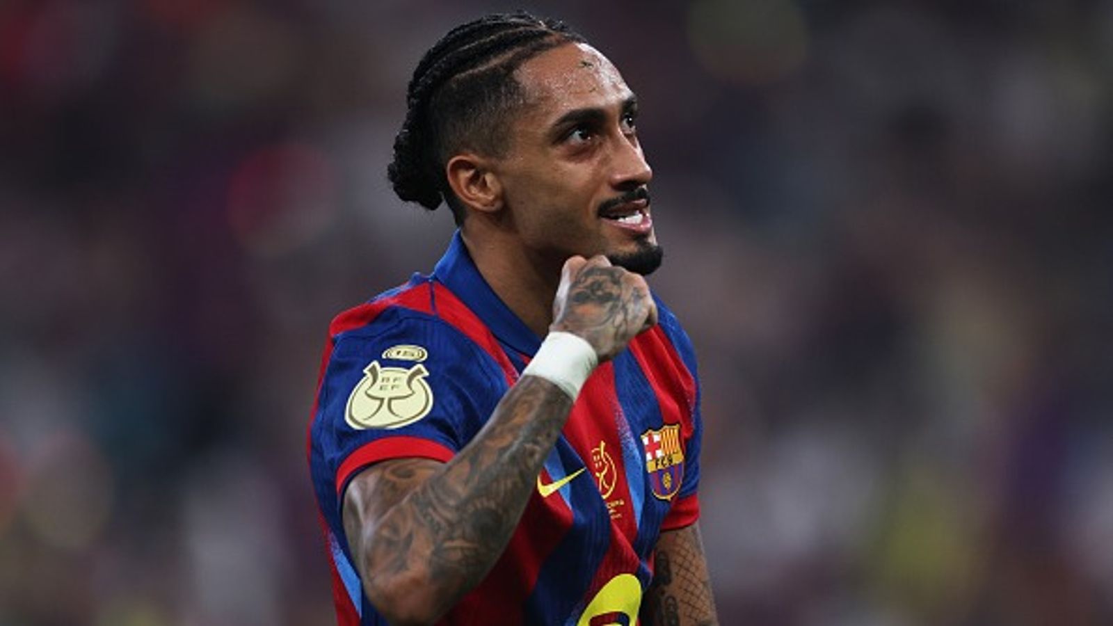 Raphinha slams match officials after Barcelona suffers TWO straight heavy defeats, says 'It's very complicated' Raphinha in the frame.