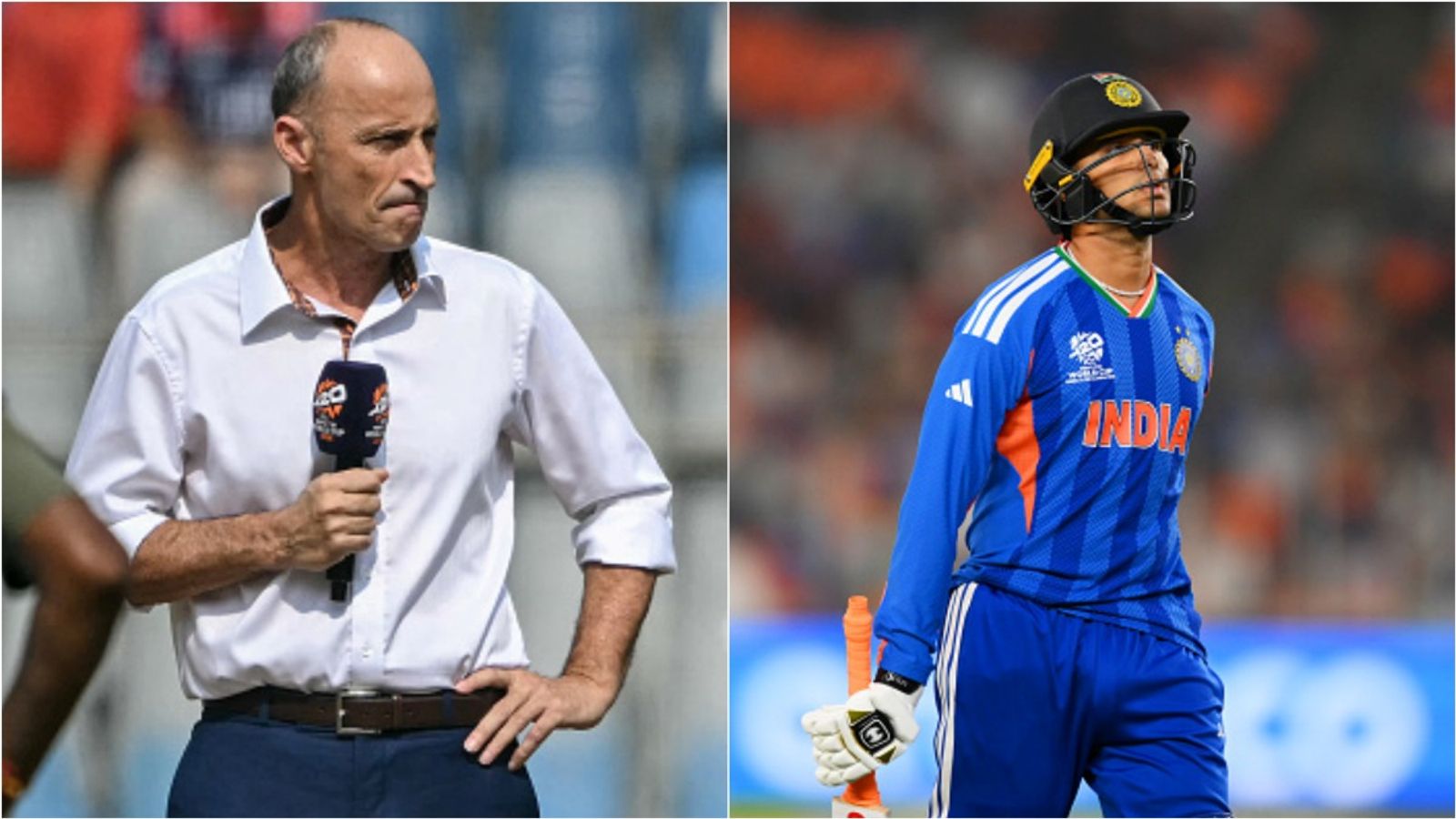 '3 ducks must make it mental': Ex-England captain advices team management to do this for Abhishek Sharma Former England captain Nasser Hussain; India opener Abhishek Sharma after losing his wicket to Netherlands' Aryan Dutt in T20 World Cup 2026 clash at Narendra Modi Stadium, Ahmedabad.