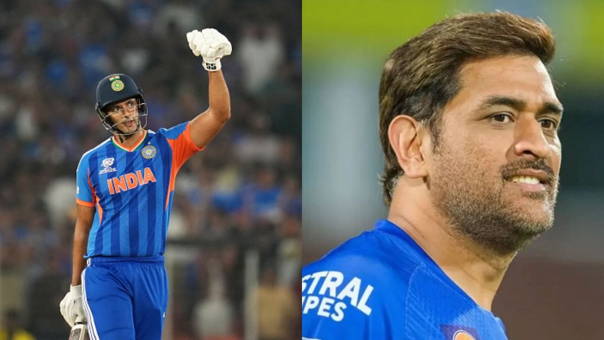 Shivam Dube and MS Dhoni (Getty)