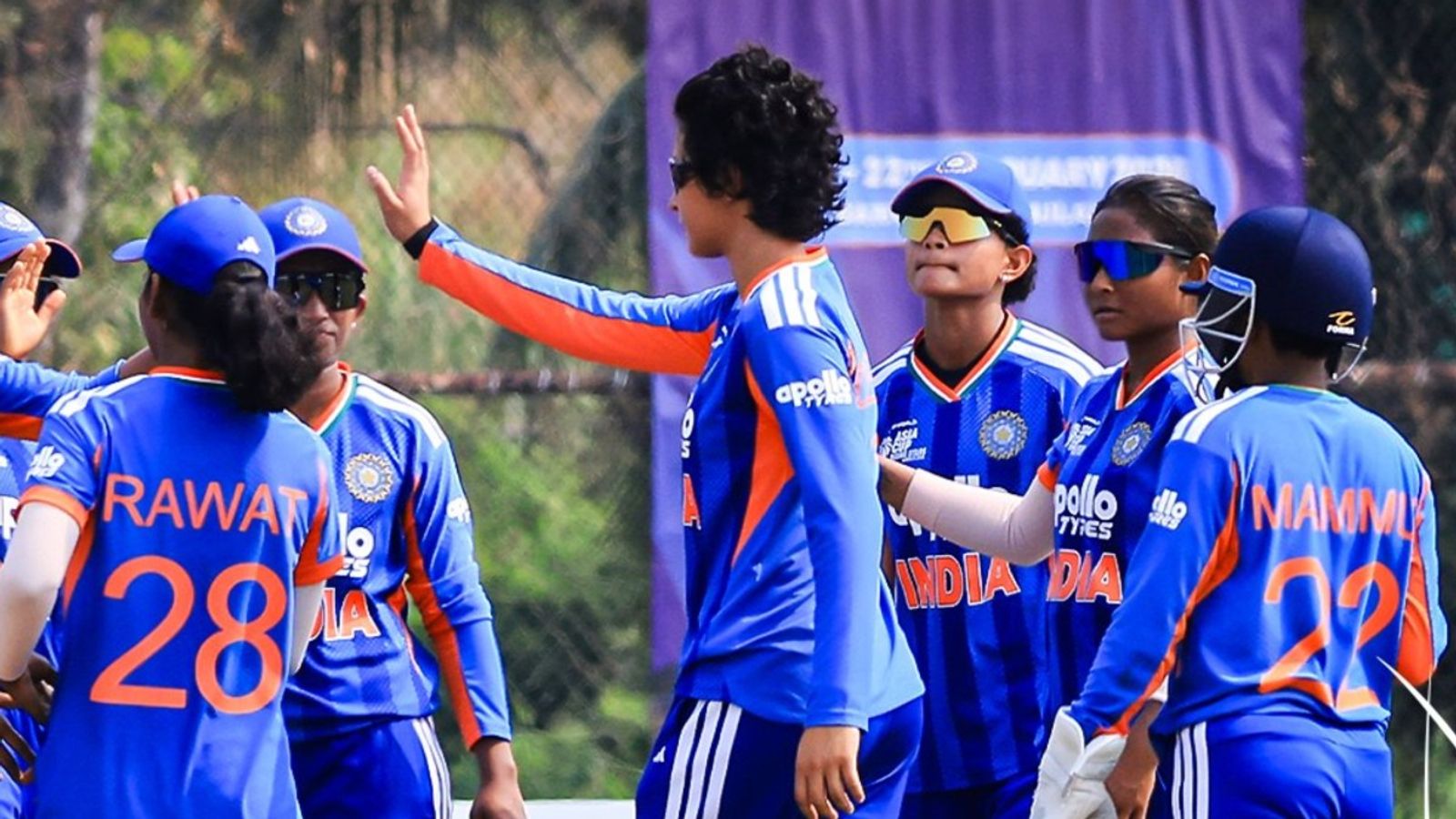 Radha Yadav’s all-round performance guides India A past Sri Lanka A to book spot in Women's Asia Cup Rising Stars final India celebrating Women’s Asia Cup Rising Stars (BCCI Women)