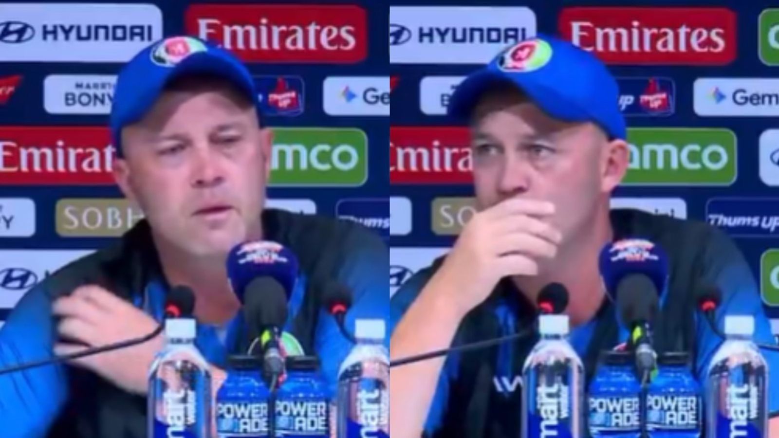 Watch: Jonathan Trott breaks down in tears in presser after last match as Afghanistan's head coach Afghanistan's head coach Jonathan Trott's eyes welled up in tears during press conference. (X)