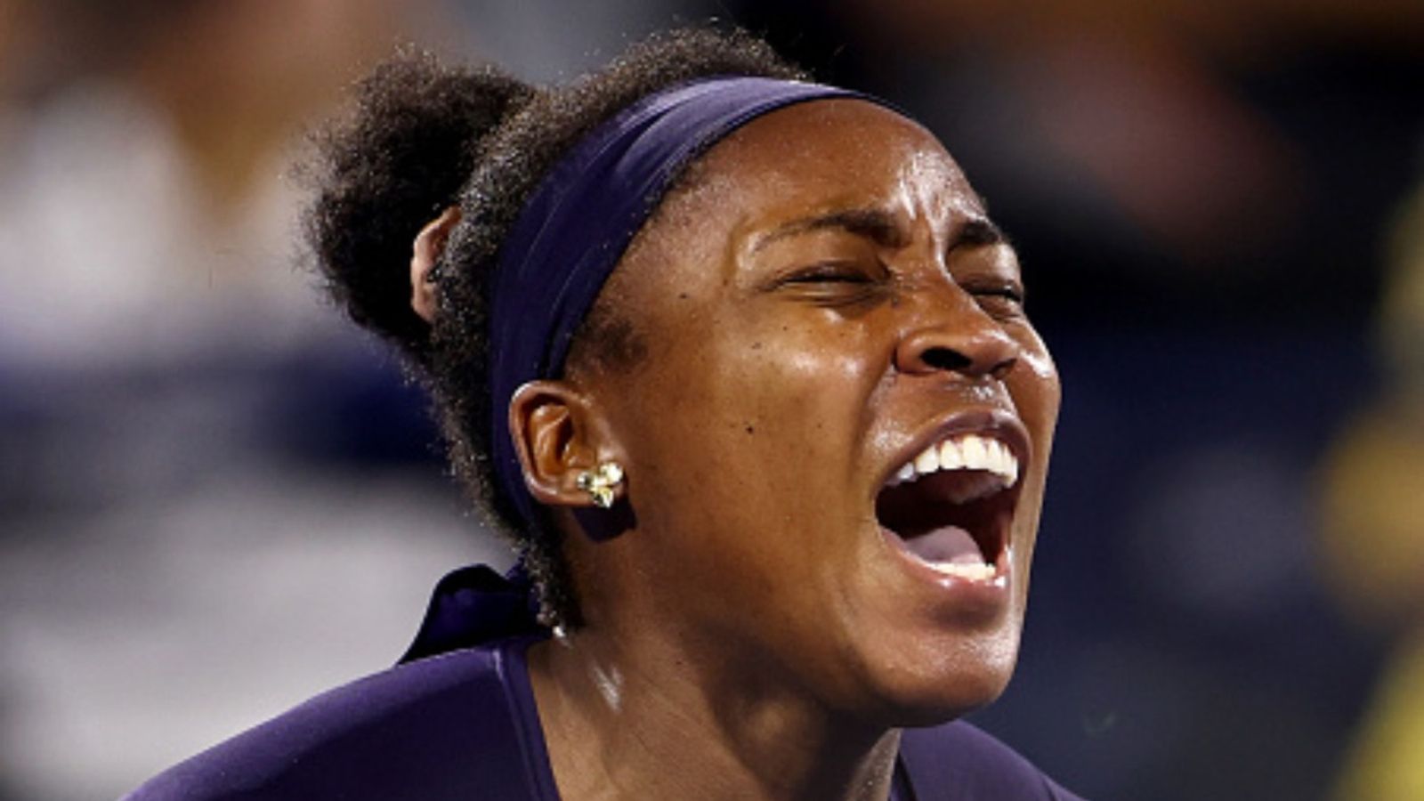 Coco Gauff voices frustration at coach after Svitolina clash: "Not getting any better" Coco Gauff in the frame (via Getty)