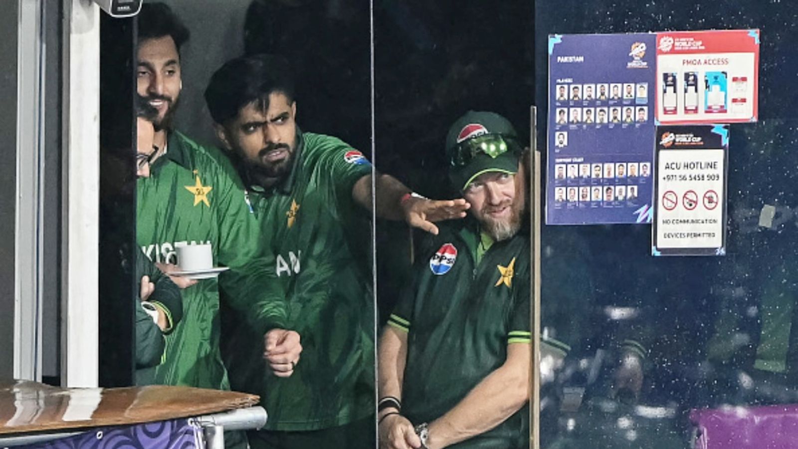 'Babar should've decided T20 is not for him': Pakistan legend's scathing attack on out-of-form batter Pakistan's Babar Azam (C) and his captain Salman Agha (L) react after the 2026 ICC Men's T20 World Cup Super Eight match against New Zealand was called off due to rain at the R Premadasa Stadium in Colombo on February 21, 2026.