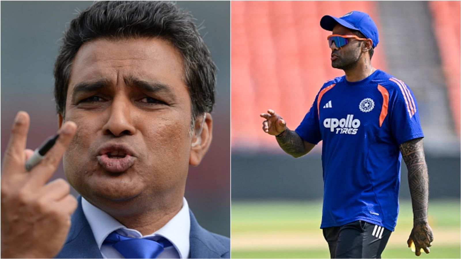 'That's a dangerous thing': Sanjay Manjrekar warns Suryakumar Yadav against using this tactic in Super 8 clash Former India cricketer-turned-commentator Sanjay Manjrekar; Captain Suryakumar Yadav during a training session.