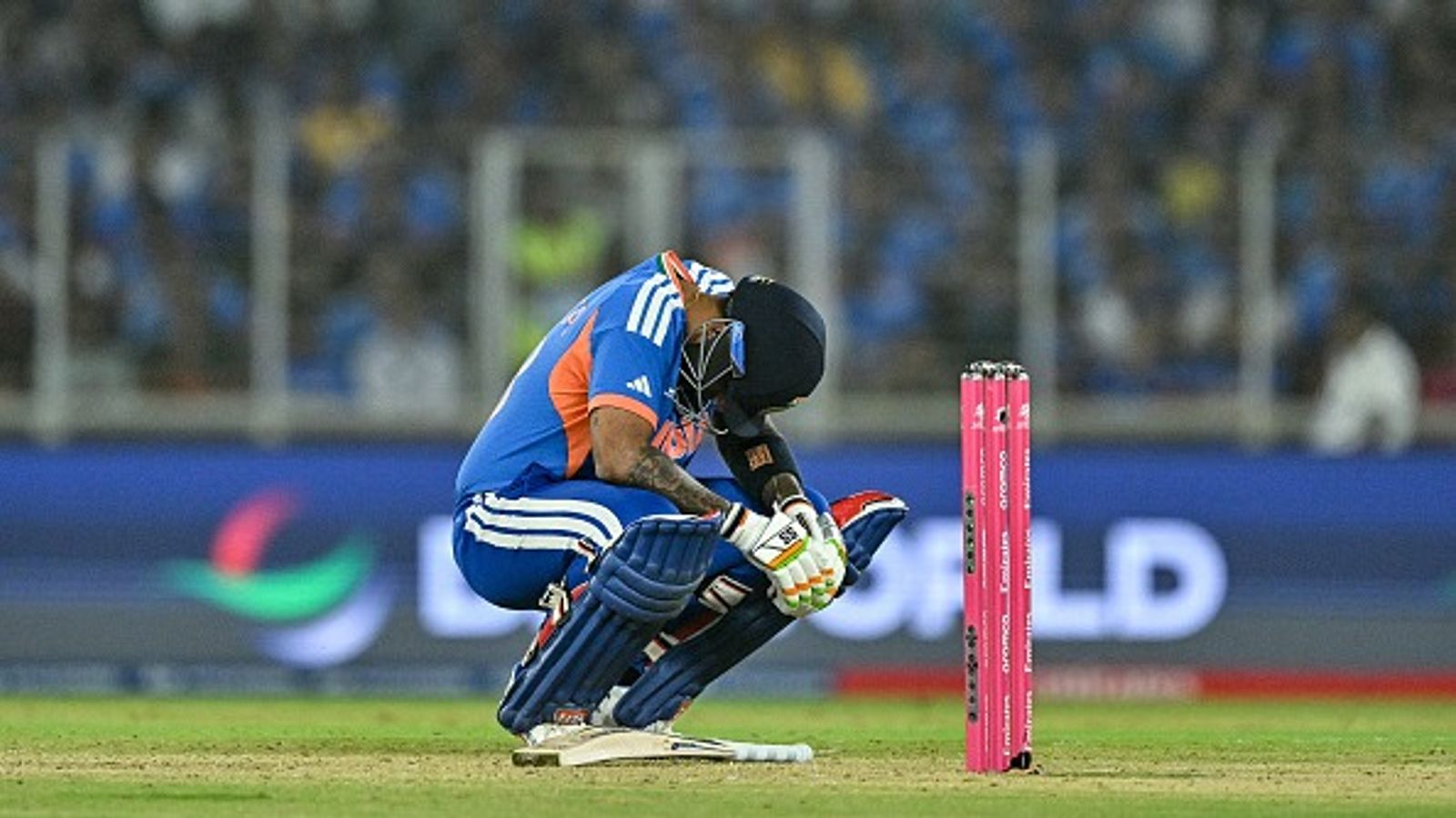 EXPLAINED: India's T20 World Cup semifinal hopes take massive hit after big loss to South Africa, Here's how India captain Suryakumar Yadav in this frame. (Getty)