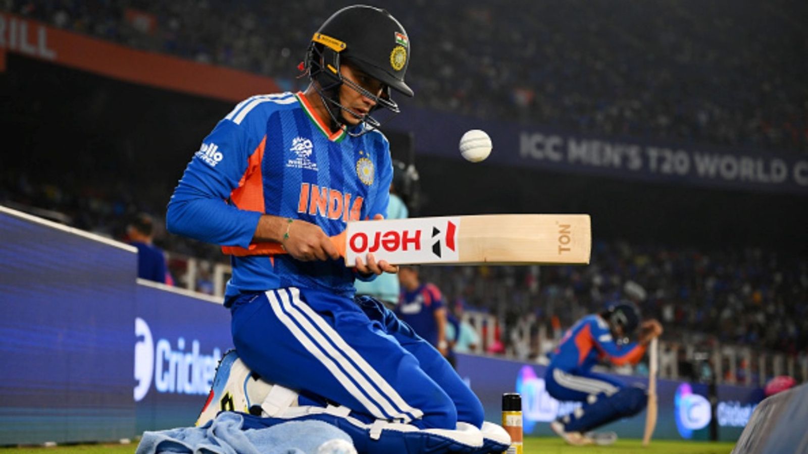 'Food poisoning hampered his progress': India coach on Abhishek Sharma's continued slump in T20 World Cup 2026 Abhishek Sharma of India prepares to bat during the ICC Men's T20 World Cup 2026 Super 8 match against South Africa at Narendra Modi Stadium on February 22, 2026 in Ahmedabad, India.