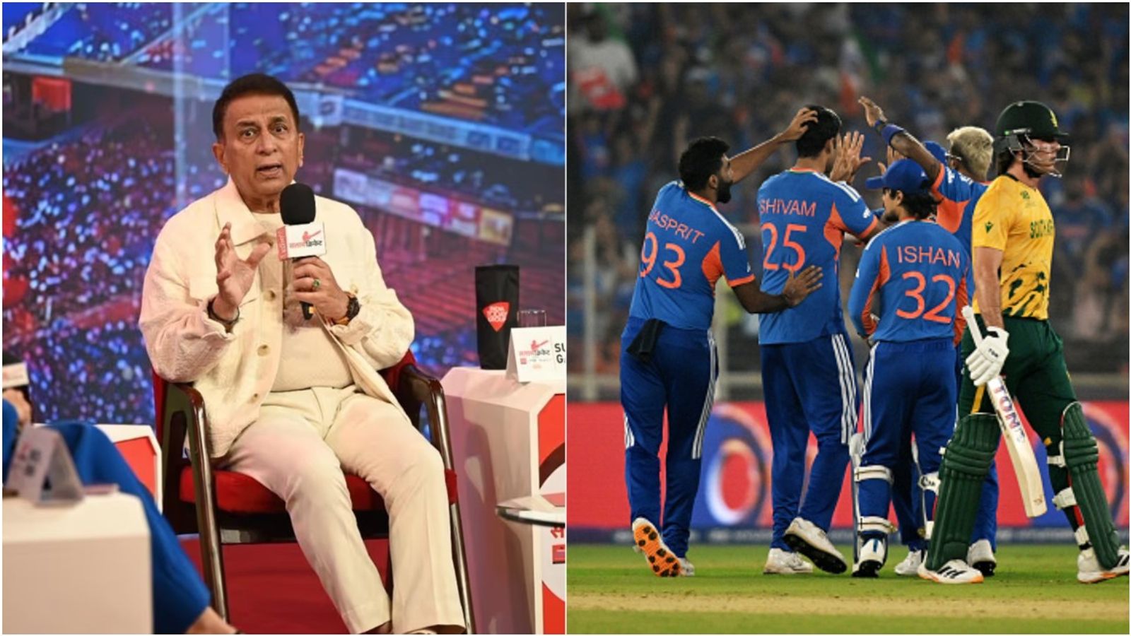 Sunil Gavaskar schools India batters after eye-opener defeat against South Africa in T20 World Cup 2026 Super 8 tie Sunil Gavaskar along with Team India (SportsTak/Getty)