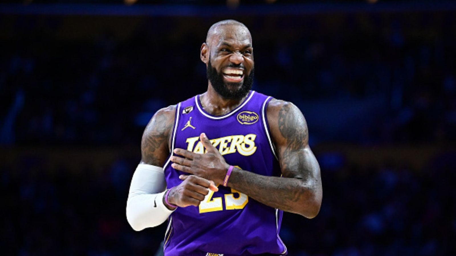 LeBron James' latest milestone as Lakers star becomes first player to do THIS in NBA history LeBron James in the frame (Image via Getty)