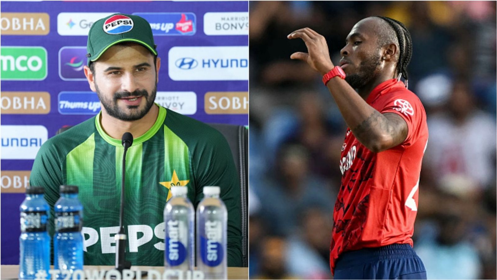 'No big deal to face Jofra Archer': Sahibzada Farhan reveals he has foolproof plan against England quick Pakistan opener Sahibzada Farhan speaks at a press conference, England's Jofra Archer celebrates a wicket against Sri Lanka.