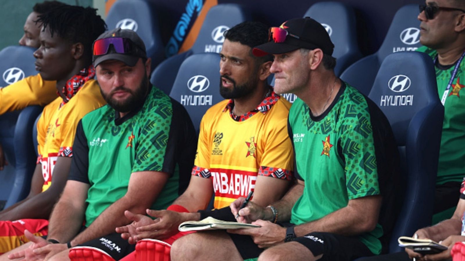 'We know India are going to...': Zimbabwe coach wants players to learn from West Indies loss Zimbabwe captain Sikandar Raza speaks to Justin Sammons, head coach, during the ICC Men's T20 World Cup 2026 match against Oman at Sinhalese Sports Club on February 09, 2026 in Colombo, Sri Lanka.