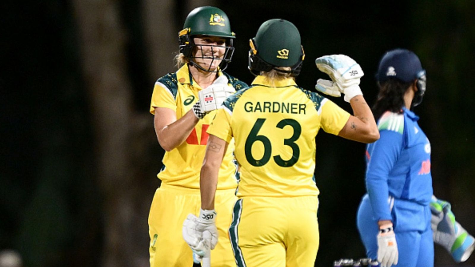 Harmanpreet-Mandhana's fifties in vain as Australia beat India by 6 wickets in 1st ODI since World Cup 2025 semifinal Annabel Sutherland and Ashleigh Gardner of Australia celebrate victory after game one of the ODI series at Allan Border Field on February 24, 2026 in Brisbane, Australia.