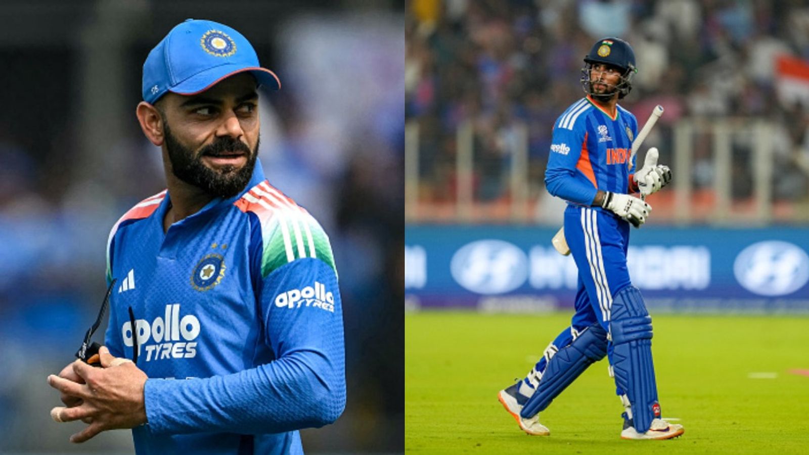 T20 World Cup 2026: Tilak Varma advised to play like Virat Kohli ahead of India vs Zimbabwe Super 8 clash Virat Kohli along with Tilak Varma (Getty)