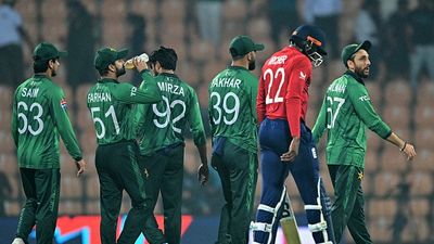 Pakistan’s T20 World Cup semi-final qualification scenarios explained after Super 8 loss against England Salman Agha (R) walks back to the pavilion with teammates after their loss against England at the end of their 2026 ICC Men's T20 Cricket World Cup Super Eights match in the Pallekele International Cricket Stadium(Getty)