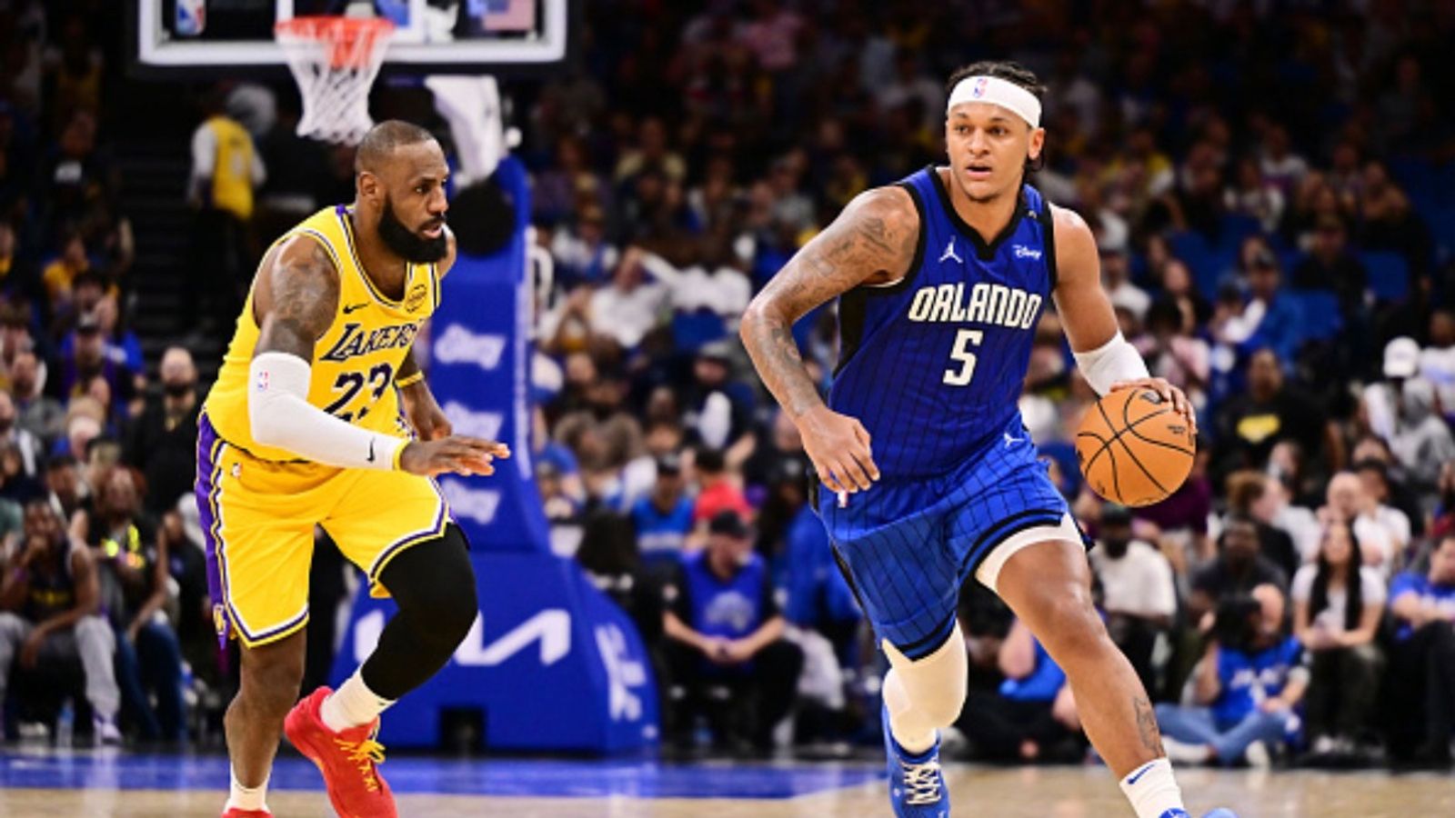 Lakers vs Magic schedule: Date, time, live stream, and more on NBA 2025-26 season (February 24) Lakers vs Magic in the frame (Image via Getty)