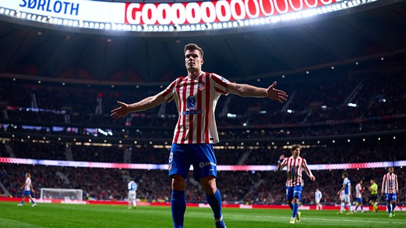 Alexander Sorloth's hattrick powers Atletico Madrid to secure UCL Round of 16 berth Alexander Sørloth in the frame.