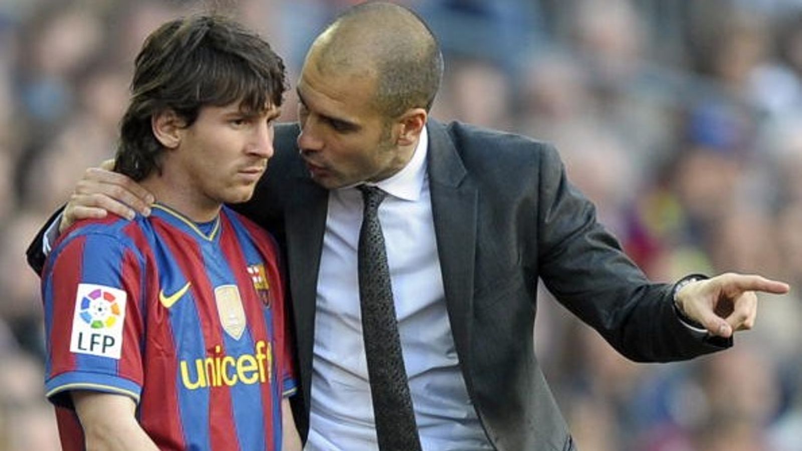 Lionel Messi discloses crucial advice from Pep Guardiola at Barcelona Pep Guardiola and Lionel Messi in the frame.