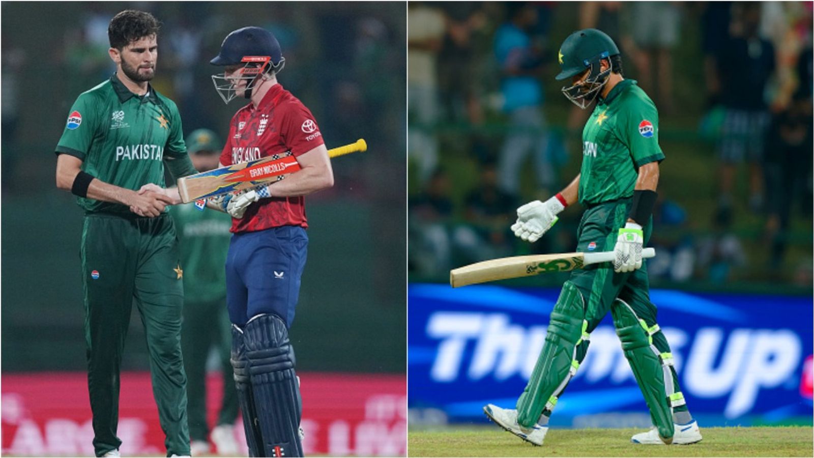 Shaheen Afridi indirectly criticises Babar Azam's strike rate after defeat to England, says 'A partnership means you...' Pakistan's Shaheen Afridi congratulates England's Harry Brook after taking his wicket in T20 World Cup 2026 Super 8 game; Babar Azam walks back to the dressing room.