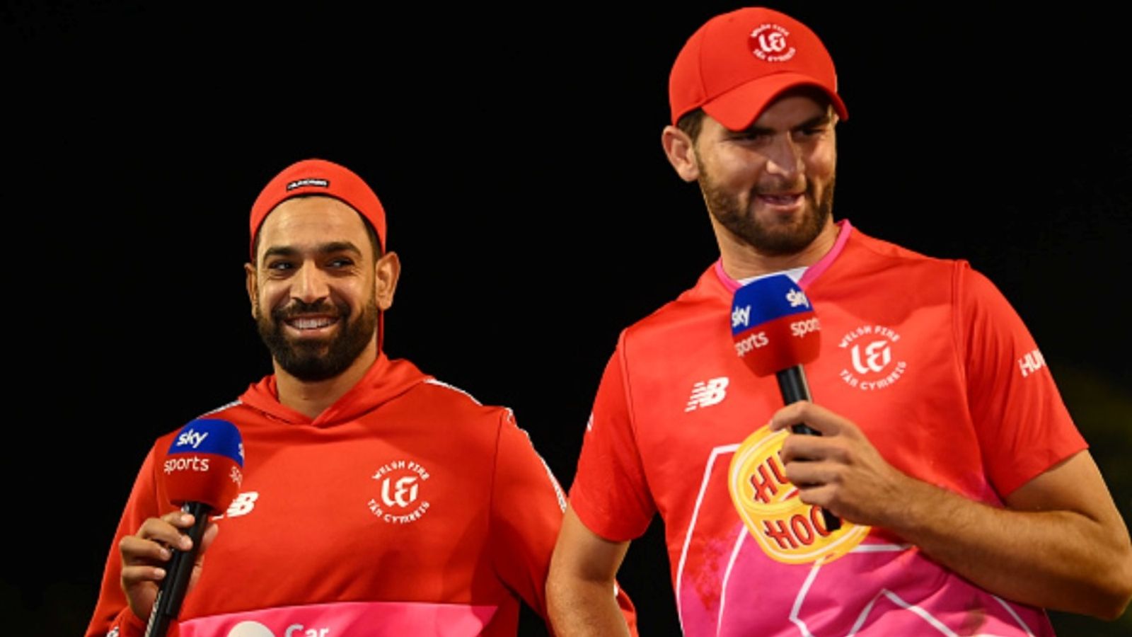 ECB & The Hundred franchises release joint statement on reports of potential Pakistan players facing snub Haris Rauf and Shaheen Shah Afridi of Welsh Fire Men looks on as they are interviewed following The Hundred match against Trent Rockets Men at Sophia Gardens on August 14, 2023 in Cardiff, Wales.