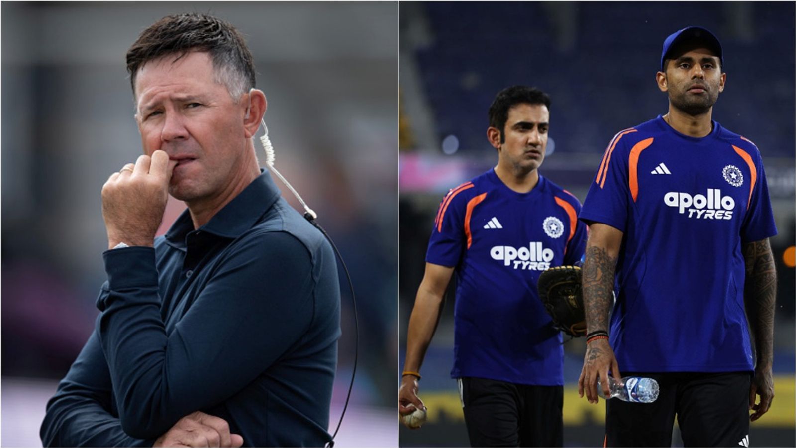 Ponting asks 'best XI' question from Suryakumar-Gambhir, urges to go 'back to basics' Former Australia captain Ricky Ponting; India head coach Gautam Gambhir with captain Suryakumar Yadav.
