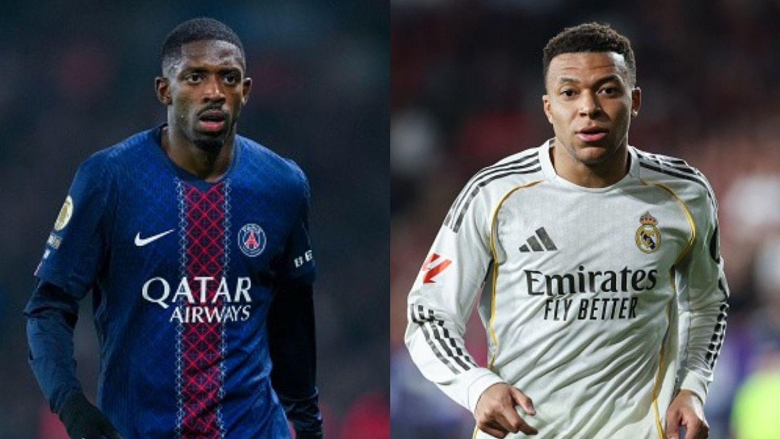 UEFA Champions League knockout: Which teams are playing tonight in playoffs decider ft Real Madrid, PSG and more? Ousmane Dembele, Kylian Mbapee in the frame (Images via Getty)
