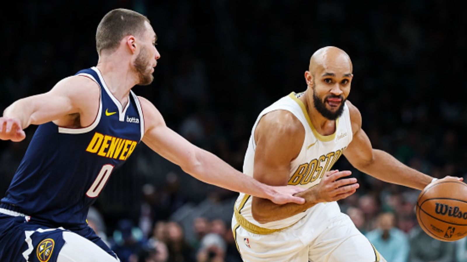 Nuggets vs Celtics schedule: Date, time, live stream, and more on NBA 2025-26 season (February 25) Nuggets vs Celtics in the frame (Image via Getty)