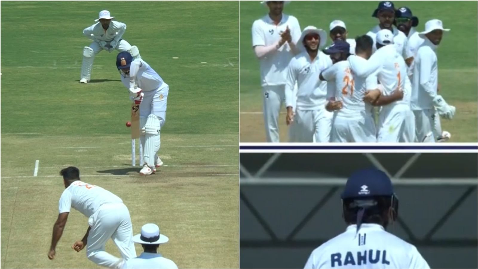 WATCH: Auqib Nabi bamboozles KL Rahul, dismisses DC teammate early after J&K post 548 in Ranji Trophy final Jammu & Kashmir pacer Auqib Nabi celebrates with his teammates after Karnataka opener KL Rahul is given out by 3rd umpire on Day 3 of the Ranji Trophy 2025-26 final.