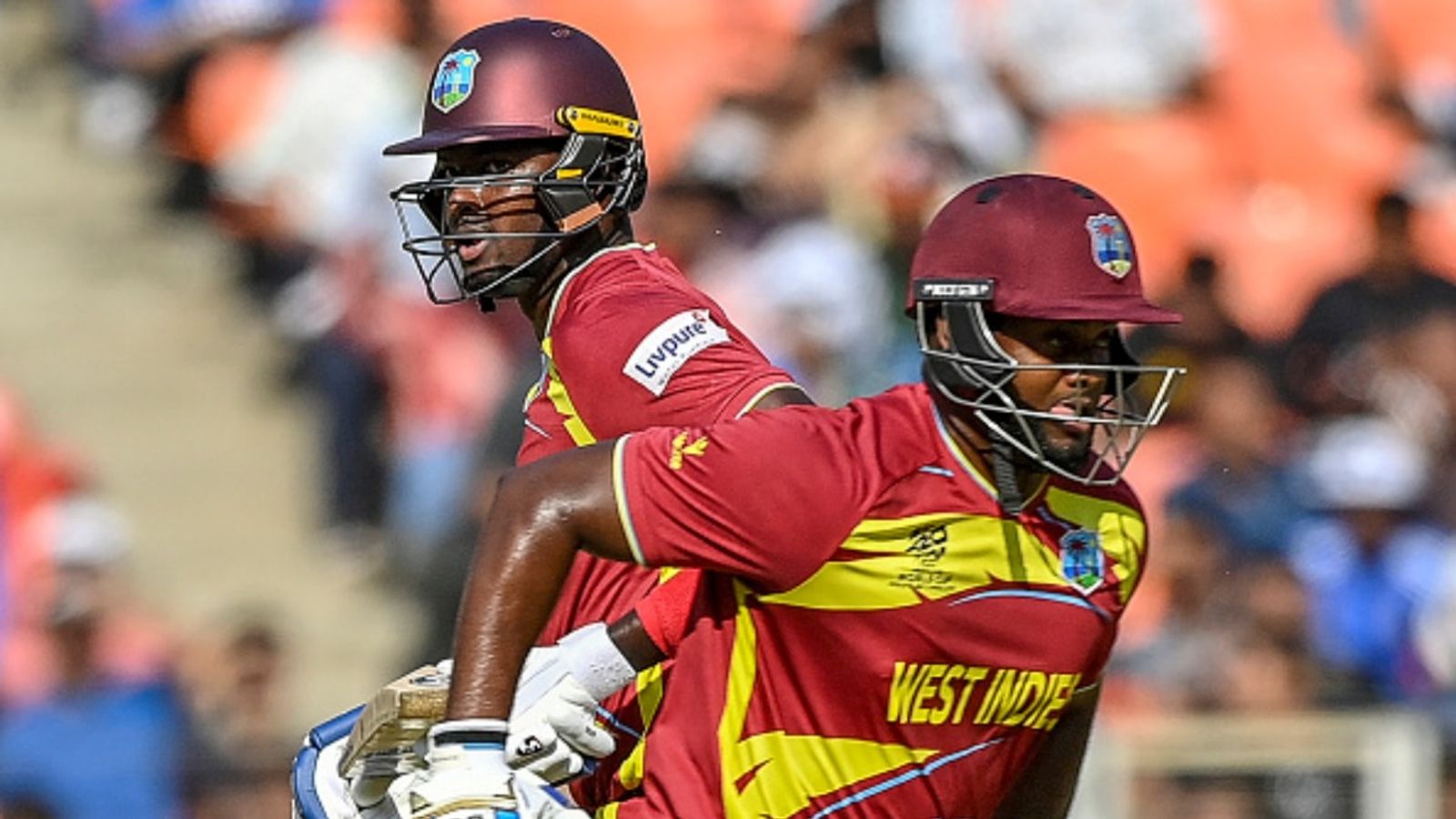 Rescued West Indies from 83/7, Holder-Shepherd break all-time T20I record for highest 8th-wicket partnership West Indies' Jason Holder (L) and Romario Shepherd run between the wickets during the 2026 ICC Men's T20 World Cup Super 8 match against South Africa at Narendra Modi Stadium in Ahmedabad on February 26, 2026.