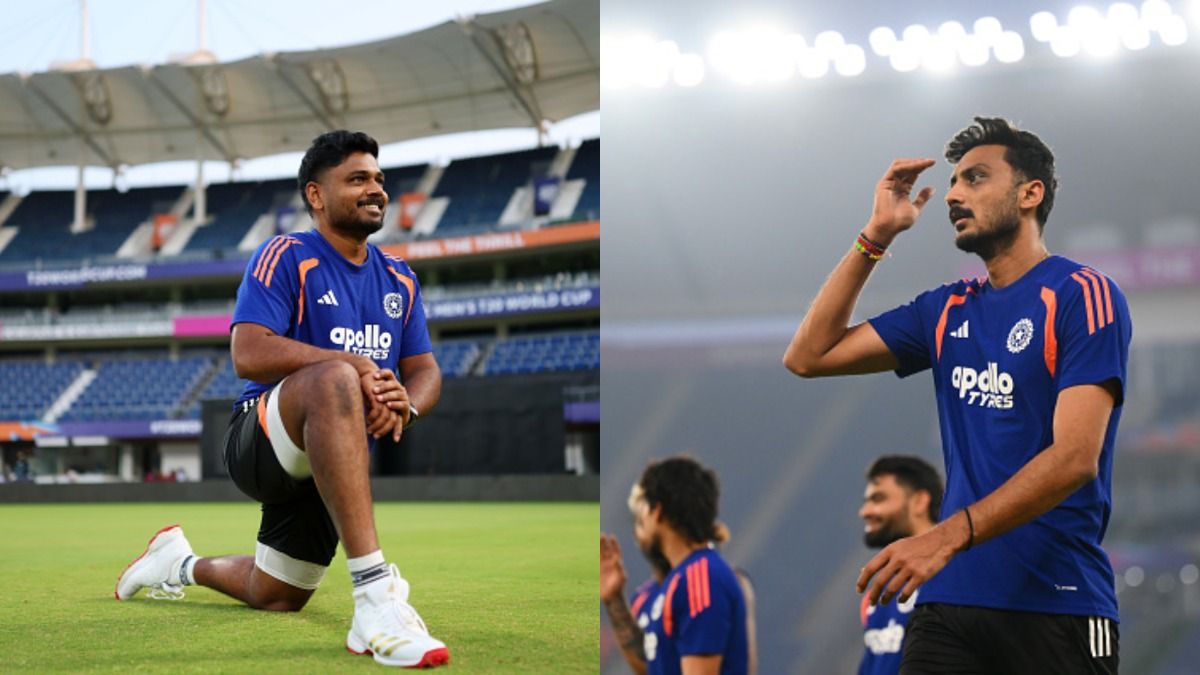 India's Sanju Samson (L) and Axar Patel in frame. (Getty) India's Sanju Samson (L) and Axar Patel in frame. (Getty)