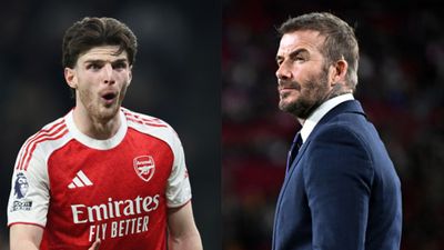 Declan Rice reveals David Beckham's DM after Arsenal star's Champions League masterclass against Real Madrid Rice reveals David Beckham DMed him after Arsenal star’s UCL free kicks vs Real Madrid