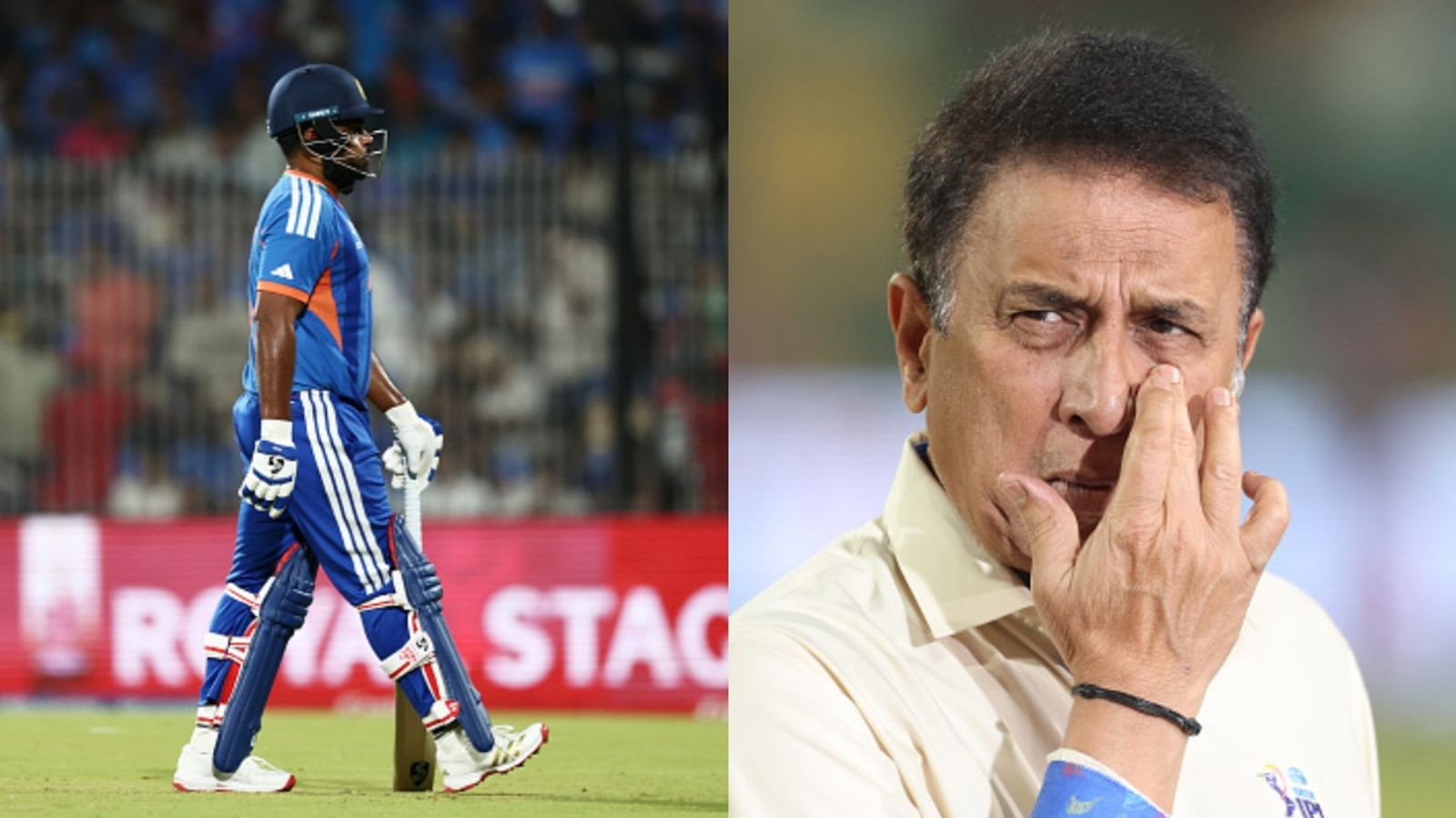 'It is the height of...': Gavaskar reacts after Samson throws away wicket in IND vs ZIM Super 8 clash India's star batter Sanju Samson (L) and legendary Sunil Gavaskar in frame. (Getty)