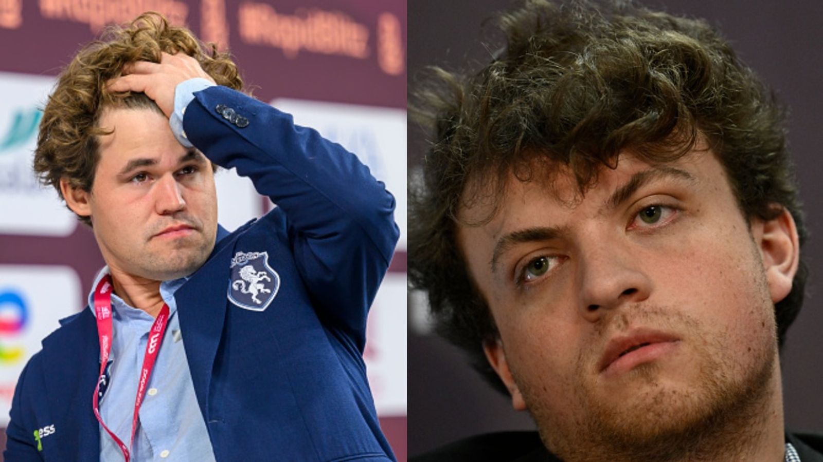 Explained: How Netflix tracked Magnus Carlsen & Hans Niemann for Untold: Chess Mates Magnus Carlsen and Hans Niemann in the frame (via Getty)