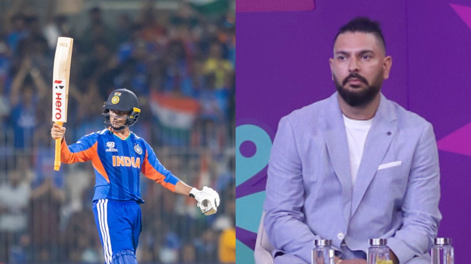 Yuvraj Singh's motivational message for Abhishek Sharma after his maiden T20 World Cup half-century goes viral Abhishek Sharma alongside Yuvraj Singh (Getty)