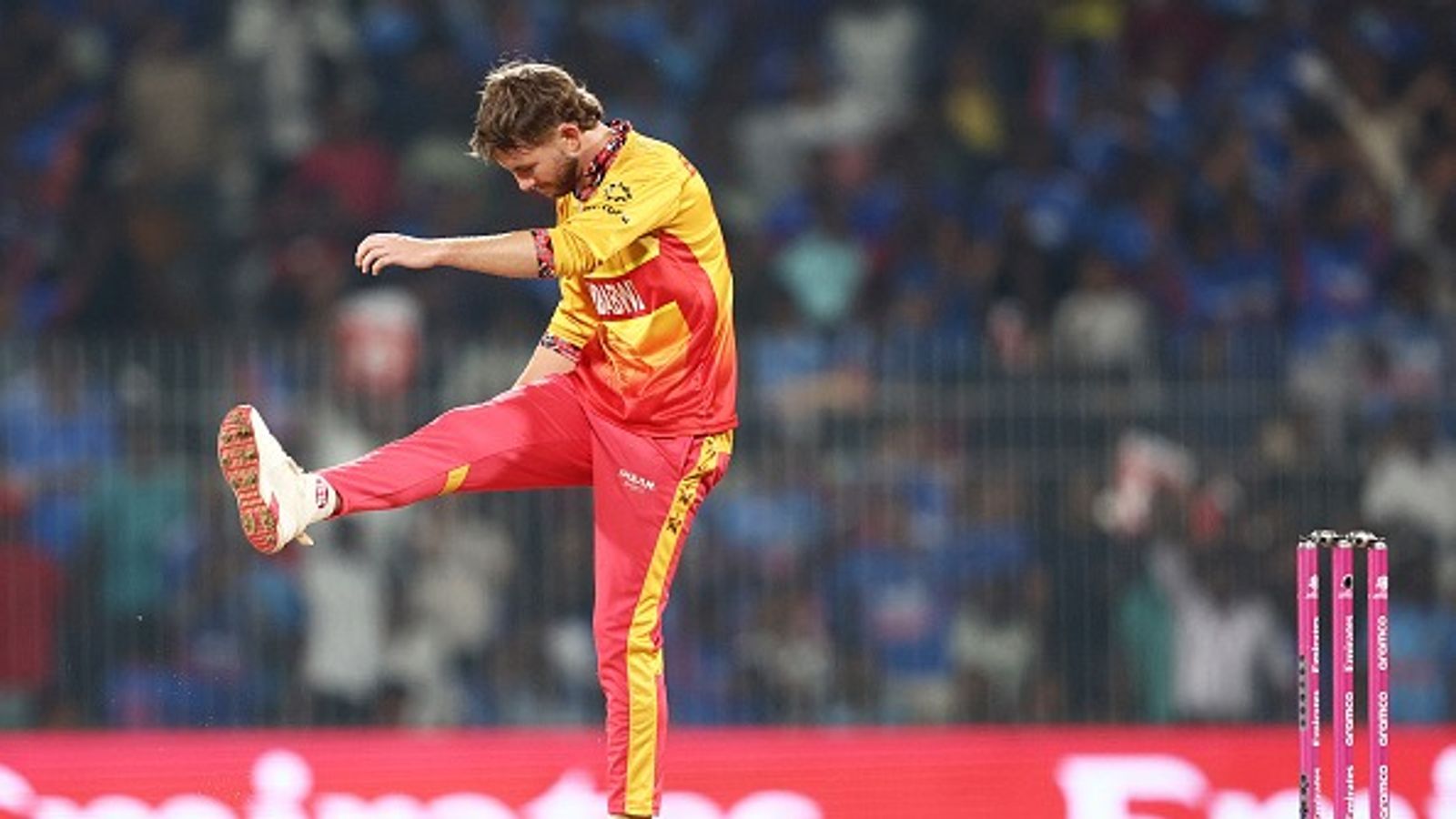 'Cricket is just like that': Gutted Brian Bennett opens up on missing T20 World Cup century after India's win over Zimbabwe : Brian Bennett of Zimbabwe reacts after seeing a teammate drop a catch during the ICC Men's T20 World Cup India & Sri Lanka 2026 Super 8 match between India and Zimbabwe (getty)