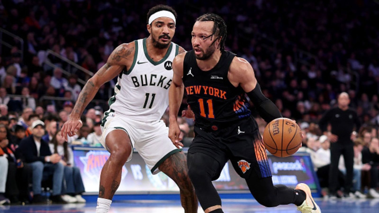 Knicks vs Bucks schedule: Date, time, live stream, and more on NBA 2025-26 season (February 27) Knicks vs Bucks in the frame (Image via Getty)